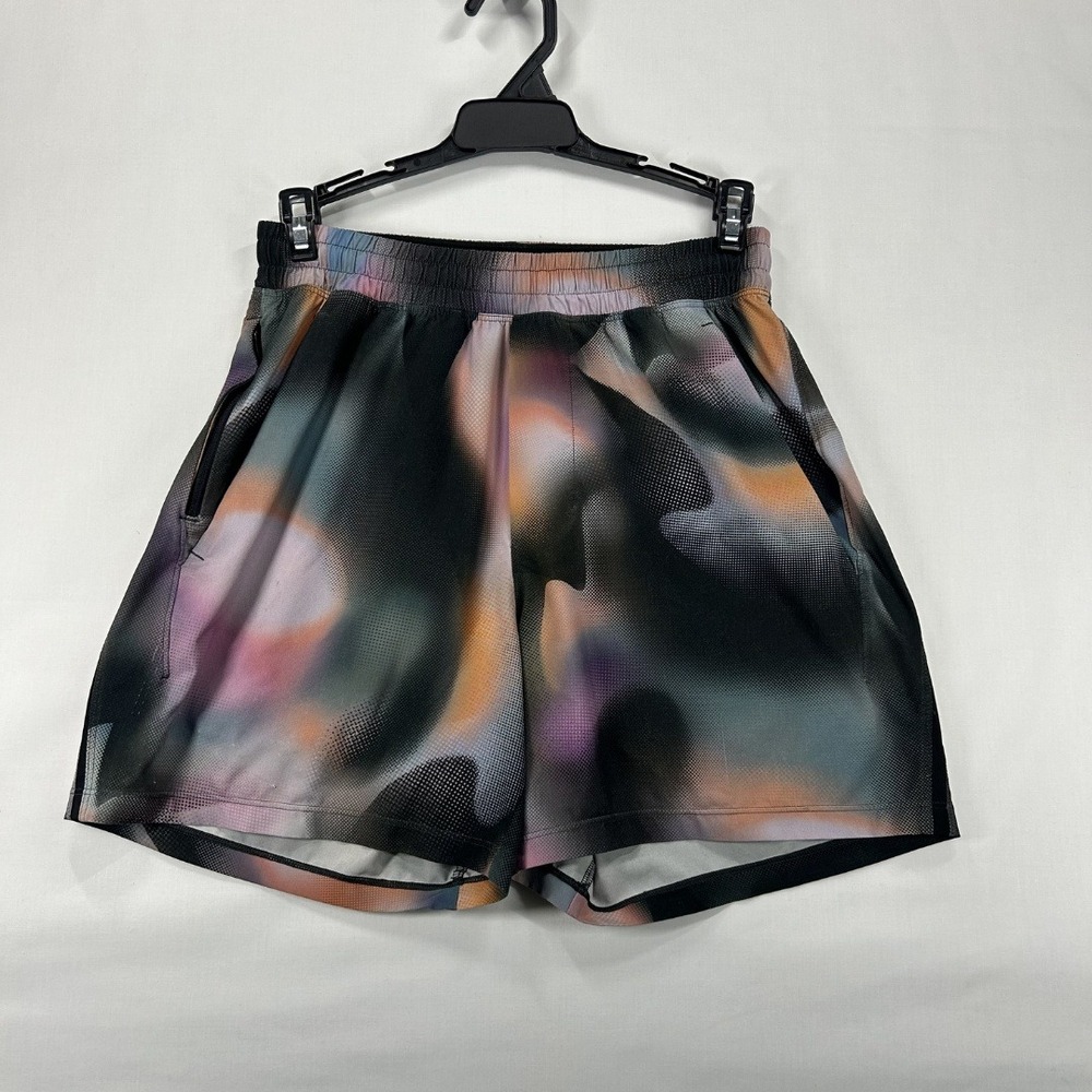 Lululemon Woman's Hotty Hot High-Rise Lined Shorts X-Small Speed Flux Mini Black